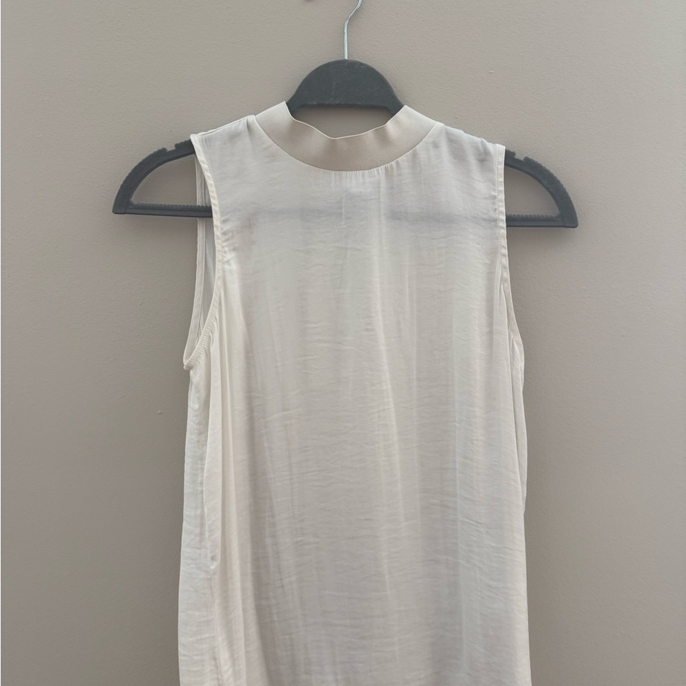 Elegant Cream Sleeveless Top